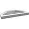 Ekena Millwork Octagonal Top Surface Mount PVC Gable Vent w/ 2"W x 2"P Brickmould Sill Frame, 24"W x 14"H GVPOT24X1403SF - alternate 3